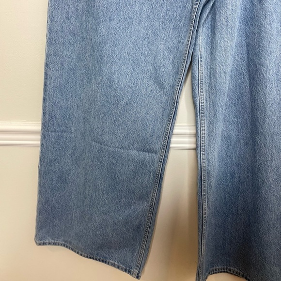 NWT A&F High Rise Wide Leg Jean Medium Wash 34 Long - Picture 7 of 15